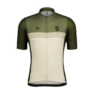 SCOTT Cyklistický dres s krátkym rukávom - RC TEAM - zelená/biela M