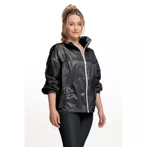 ATHLEEYA Cyklistická vetruodolná bunda - GLAM ON - čierna XS-S