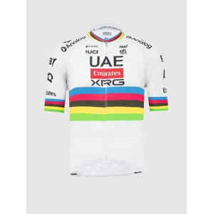PISSEI Cyklistický dres s krátkym rukávom - TADEJ POGACAR WORLD CHAMP REPLICA - biela XL