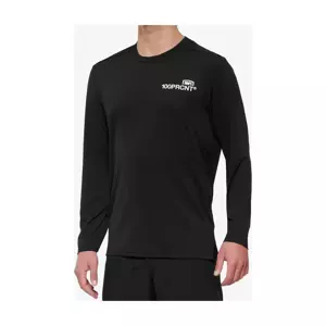 100% SPEEDLAB Cyklistický dres s dlhým rukávom letný - AIRMATIC LONG SLEEVE - čierna L
