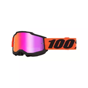 100% SPEEDLAB Cyklistické okuliare - ACCURI 2 - červená/čierna