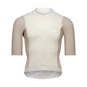 POC Cyklistický dres s krátkym rukávom - CADENCE - biela/šedá