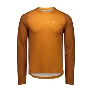 POC Cyklistický dres s dlhým rukávom letný - MOTION AIR L/S - hnedá L