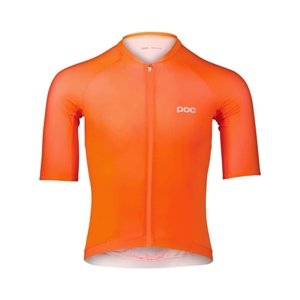 POC Cyklistický dres s krátkym rukávom - PRISTINE - oranžová XL