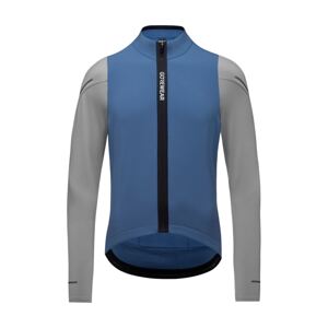 GORE Cyklistický dres s dlhým rukávom zimný - SPINSHIFT THERMO - modrá/šedá XL