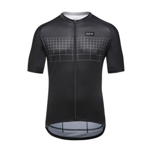 GORE Cyklistický dres s krátkym rukávom - GRID FADE 2.0 - čierna/šedá