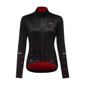 GORE Cyklistický dres s dlhým rukávom zimný - PROGRESS THERMO WMN - oranžová/červená