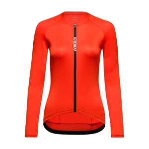 GORE Cyklistický dres s dlhým rukávom zimný - SPINSHIFT - červená