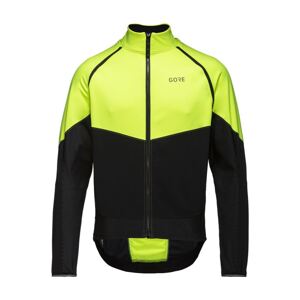 GORE Cyklistická vetruodolná bunda - PHANTOM - žltá/čierna XL
