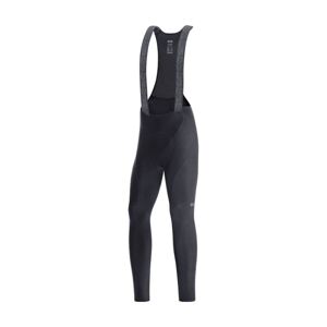 GORE Cyklistické nohavice dlhé s trakmi - C3 THERMO - čierna XL