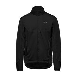 GORE Cyklistická vetruodolná bunda - C5 GWS THERMO - čierna 2XL