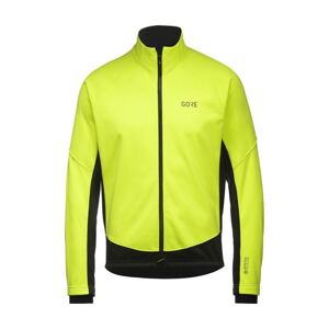 GORE Cyklistická zateplená bunda - C5 GTX I THERMO - žltá/čierna