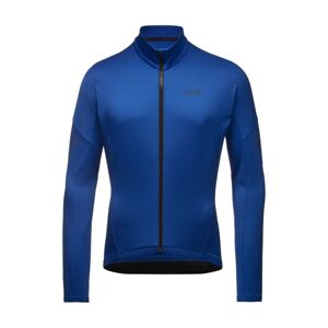 GORE Cyklistický dres s dlhým rukávom zimný - C3 THERMO - modrá