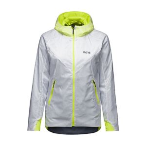 GORE Cyklistická vetruodolná bunda - R5 GTX INFINIUM™ WMN - biela/žltá