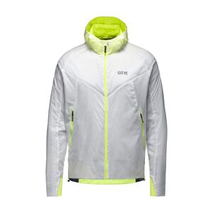 GORE Cyklistická vetruodolná bunda - R5 GTX INFINIUM™ - biela/žltá 2XL