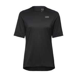 GORE Cyklistický dres s krátkym rukávom - TRAILKPR WMN - čierna