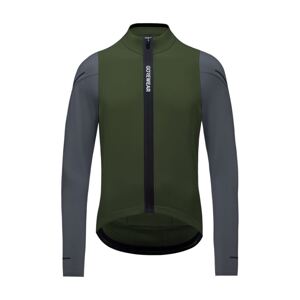 GORE Cyklistický dres s dlhým rukávom zimný - SPINSHIFT THERMO - zelená/šedá