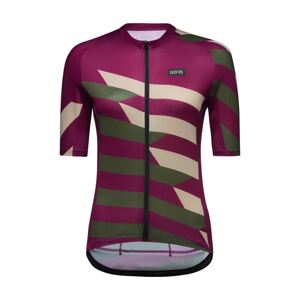 GORE Cyklistický dres s krátkym rukávom - SIGNAL CHAOS - fialová/šedá M