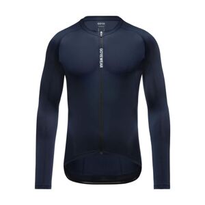 GORE Cyklistický dres s dlhým rukávom zimný - SPINSHIFT - modrá XL