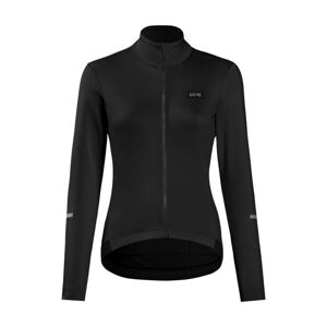 GORE Cyklistický dres s dlhým rukávom zimný - PROGRESS THERMO WMN - čierna 42