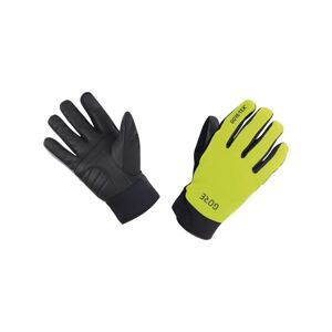 GORE Cyklistické rukavice dlhoprsté - C5 GTX THERMO - žltá XL
