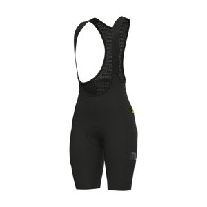 ALÉ Cyklistické nohavice krátke s trakmi - GRAVEL-PRO OFF ROAD - čierna XL