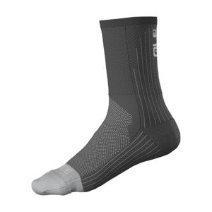 ALÉ Cyklistické ponožky klasické - COLOR BLOCK - čierna/šedá 40-43
