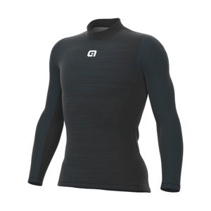 ALÉ Cyklistické tričko s dlhým rukávom - SHADE INTIMO - šedá/čierna XL-2XL