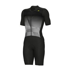 ALÉ Cyklistická kombinéza - WATT 3.6 R-EV1 - biela/šedá/čierna 2XL
