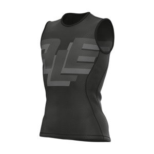 ALÉ Cyklistické tričko bez rukávov - MULTIVERSO INTIMO - čierna XL-2XL