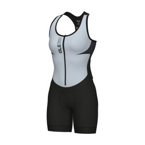 ALÉ Cyklistická kombinéza - COLOR BLOCK PRAGMA - svetlo modrá/čierna 4XL