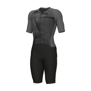 ALÉ Cyklistická kombinéza - BEYOND TRIATHLON - šedá/čierna XL