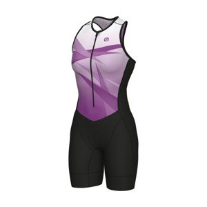 ALÉ Cyklistická kombinéza - HORIZON TRIATHLON - ružová/čierna L