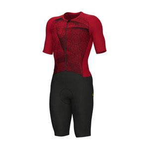 ALÉ Cyklistická kombinéza - BEYOND TRIATHLON - červená/čierna XL