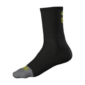 ALÉ Cyklistické ponožky klasické - COLOR BLOCK - čierna/šedá 40-43