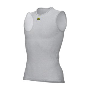 ALÉ Cyklistické tričko bez rukávov - STEAM INTIMO - biela XL-2XL
