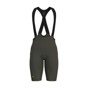 ALÉ Cyklistické nohavice krátke s trakmi - VOLTAGE R-EV1 - zelená 4XL