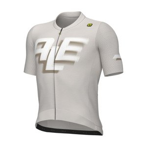 ALÉ Cyklistický dres s krátkym rukávom - SAUVAGE PR-E - ivory/biela L