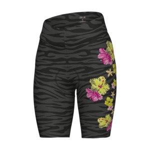 ALÉ Cyklistické nohavice krátke bez trakov - PR-E SAUVAGE - viacfarebná/čierna/šedá 4XL