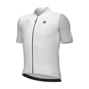 ALÉ Cyklistický dres s krátkym rukávom - FOLLOW ME PR-E - biela 2XL
