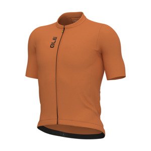ALÉ Cyklistický dres s krátkym rukávom - COLOR BLOCK PRAGMA - oranžová M