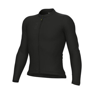 ALÉ Cyklistický dres s dlhým rukávom letný - COLOR BLOCK PRAGMA - čierna XS