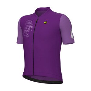 ALÉ Cyklistický dres s krátkym rukávom - FOLLOW ME PR-E - fialová 2XL