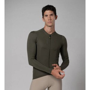 ALÉ Cyklistický dres s dlhým rukávom letný - COLOR BLOCK PRAGMA - zelená M