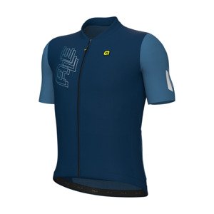 ALÉ Cyklistický dres s krátkym rukávom - FOLLOW ME PR-E - tyrkysová 4XL