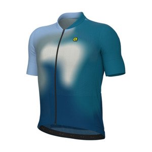 ALÉ Cyklistický dres s krátkym rukávom - FLASH PR-E - modrá/biela 3XL