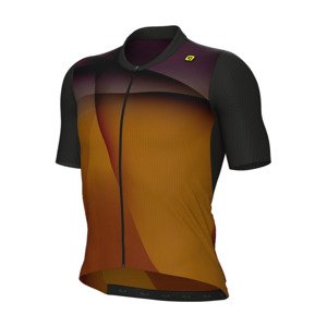ALÉ Cyklistický dres s krátkym rukávom - SPRINTER R-EV1 - oranžová/čierna/ružová 2XL