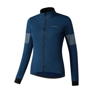 SHIMANO Cyklistická vetruodolná bunda - KAEDE LIGHT - modrá L