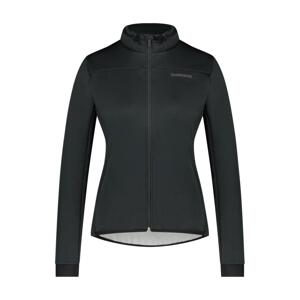SHIMANO Cyklistická zateplená bunda - FURANO WARM - čierna XL