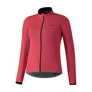 SHIMANO Cyklistická vetruodolná bunda - WINDFLEX - ružová L